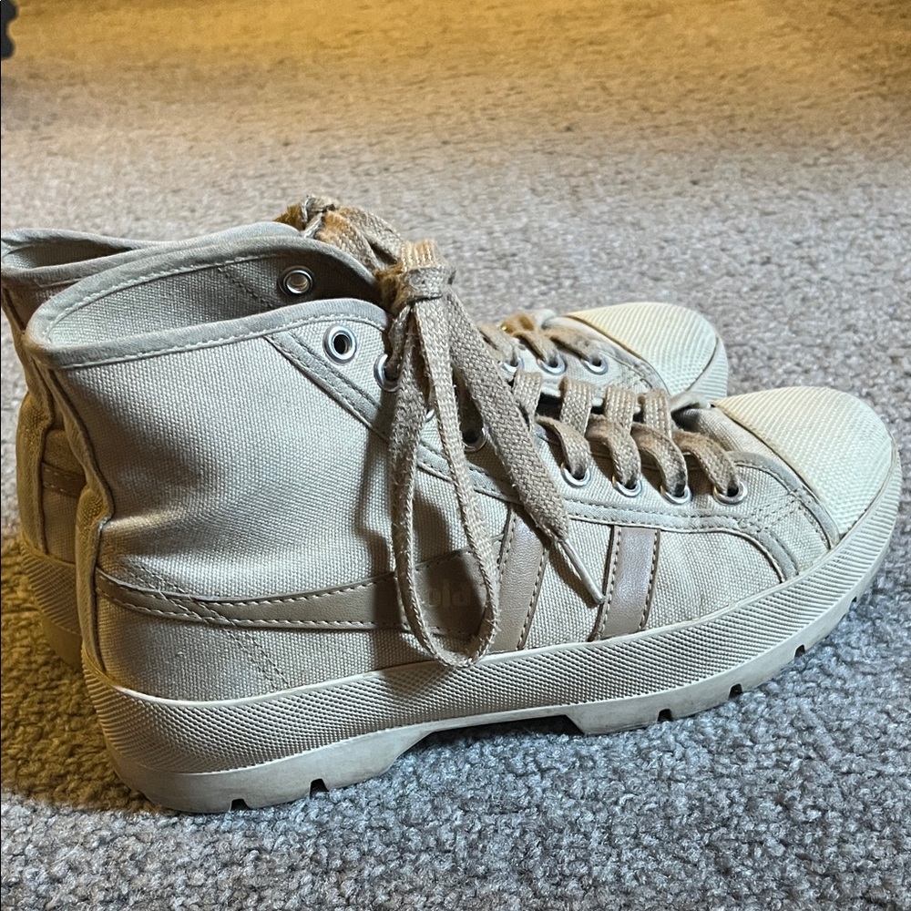 Gola Tan High-Top Sneakers